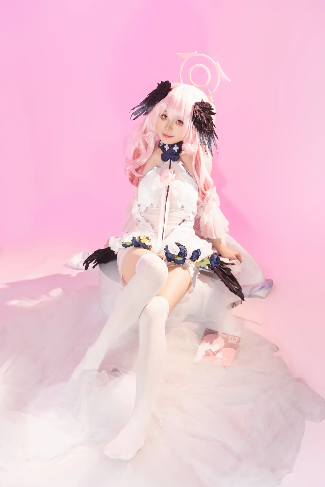 二次元摄影, 蔚蓝档案, 下江小春cos, 花嫁cosplay, 白丝cos - 第5张