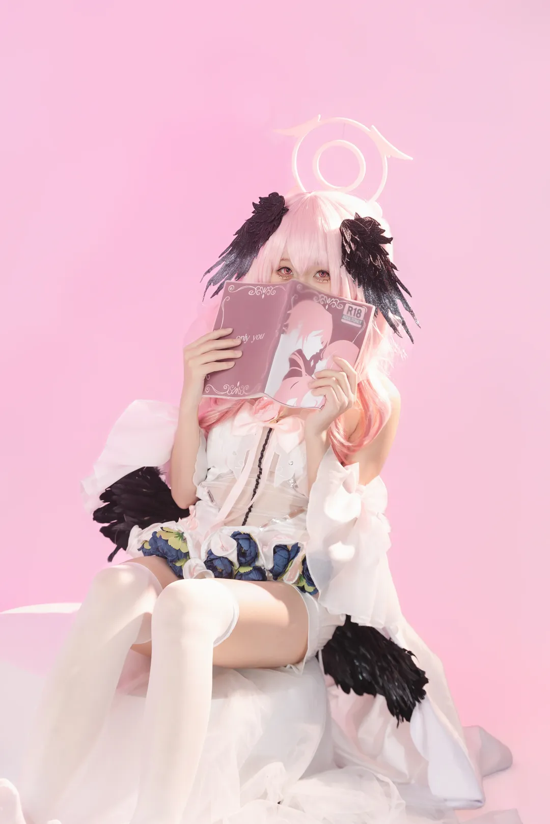 二次元摄影, 蔚蓝档案, 下江小春cos, 花嫁cosplay, 白丝cos - 第8张
