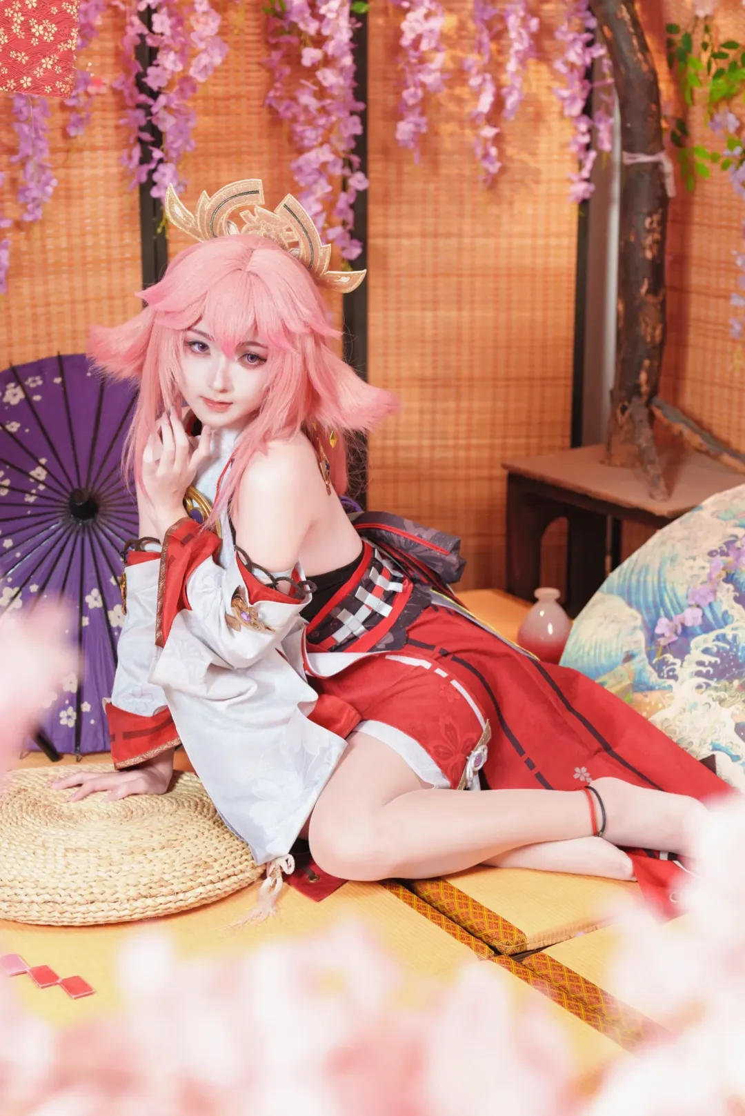 原神, 二次元摄影, 八重神子cos, cosplay正片, 和风人像 - 第5张