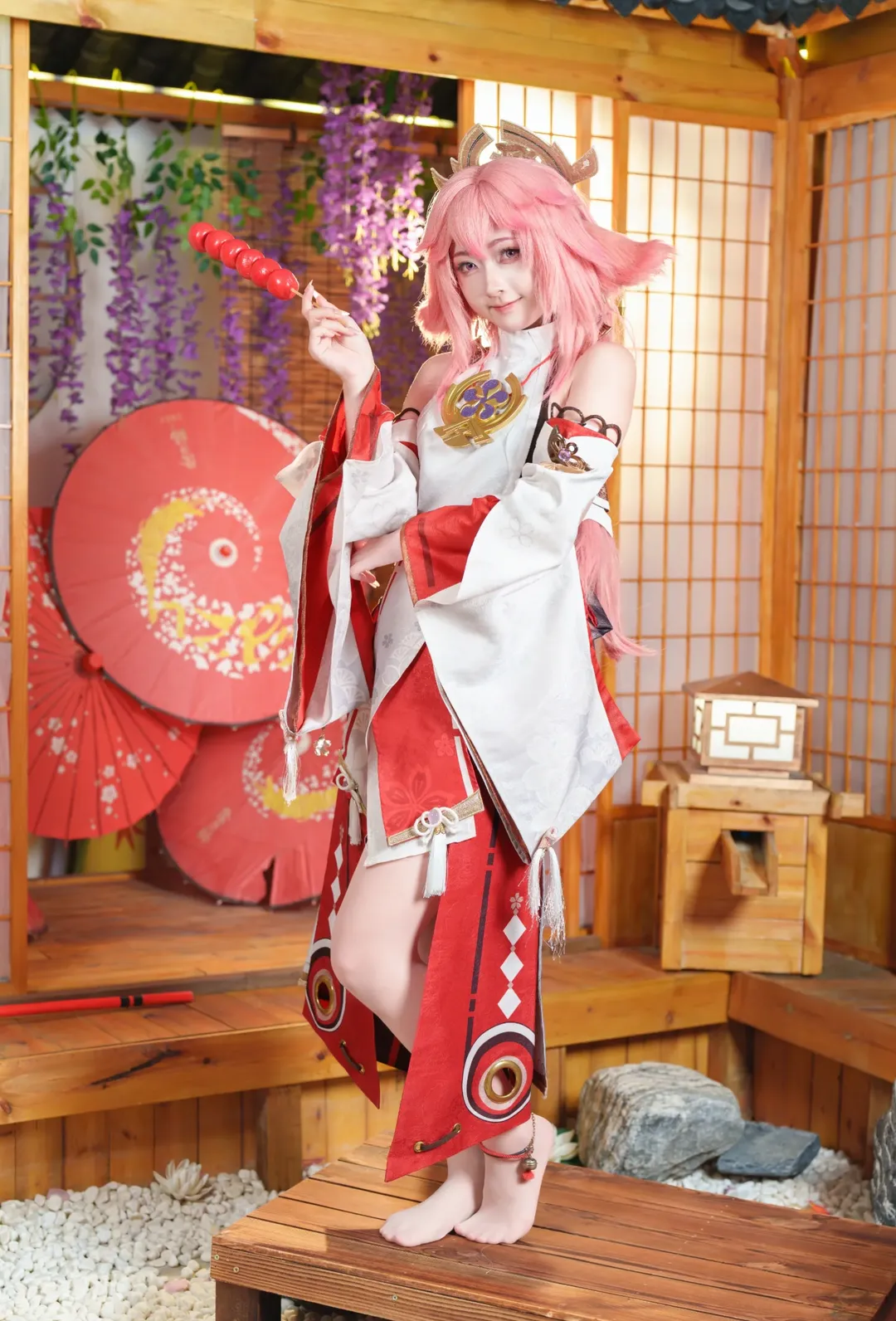 原神, 二次元摄影, 八重神子cos, cosplay正片, 和风人像 - 第7张