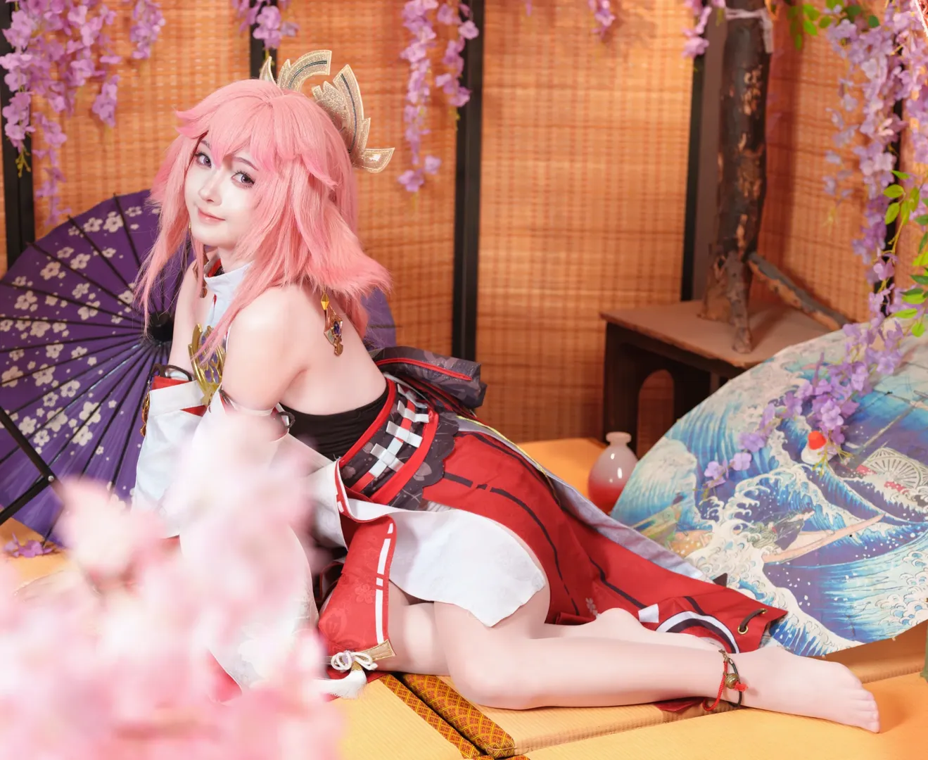原神, 二次元摄影, 八重神子cos, cosplay正片, 和风人像 - 第9张
