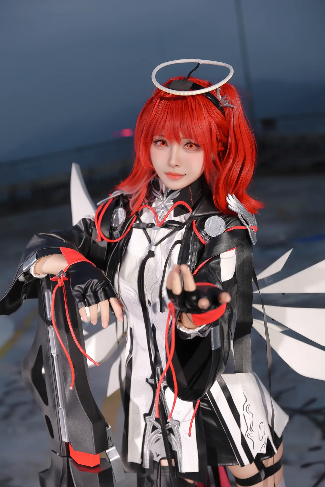 二次元, アークナイツ, 新約エクシアコスプレ, 白ストッキング, レミュエル - 2枚目