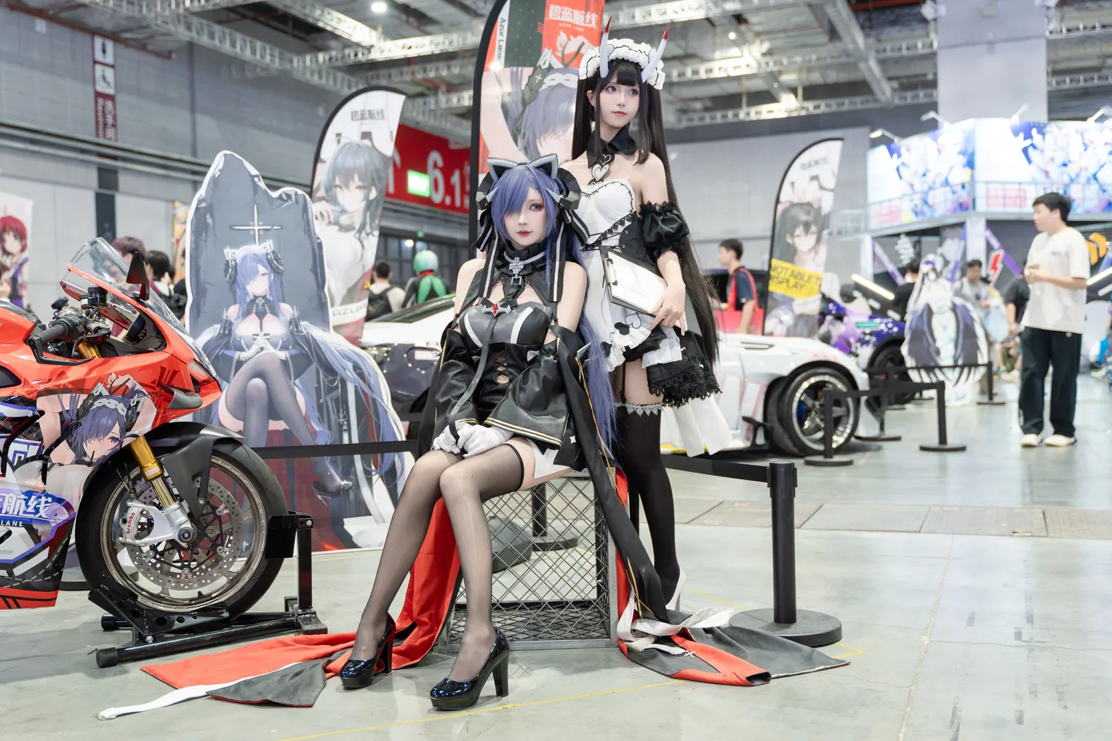 碧蓝航线, 漫展cosplay, 黑丝穿搭, 漫展集邮, Coser日常