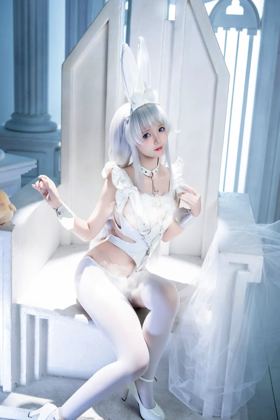 碧蓝航线, 兔女郎cos, 白丝cos, 恶毒cos, 纯白摄影