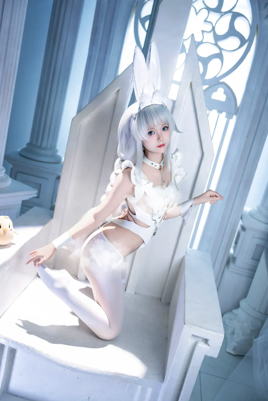 碧蓝航线, 兔女郎cos, 白丝cos, 恶毒cos, 纯白摄影 - 第2张
