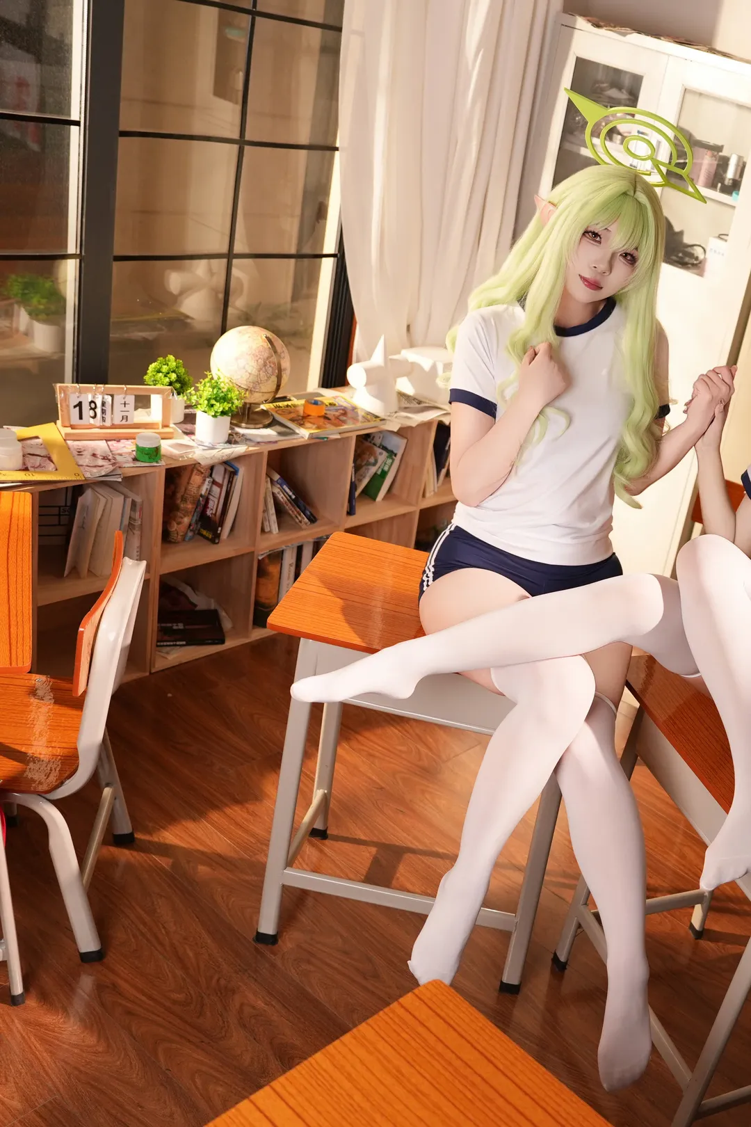 蔚蓝档案, 二次元cosplay, 橘望cos, 白丝cos, 橘光cos
