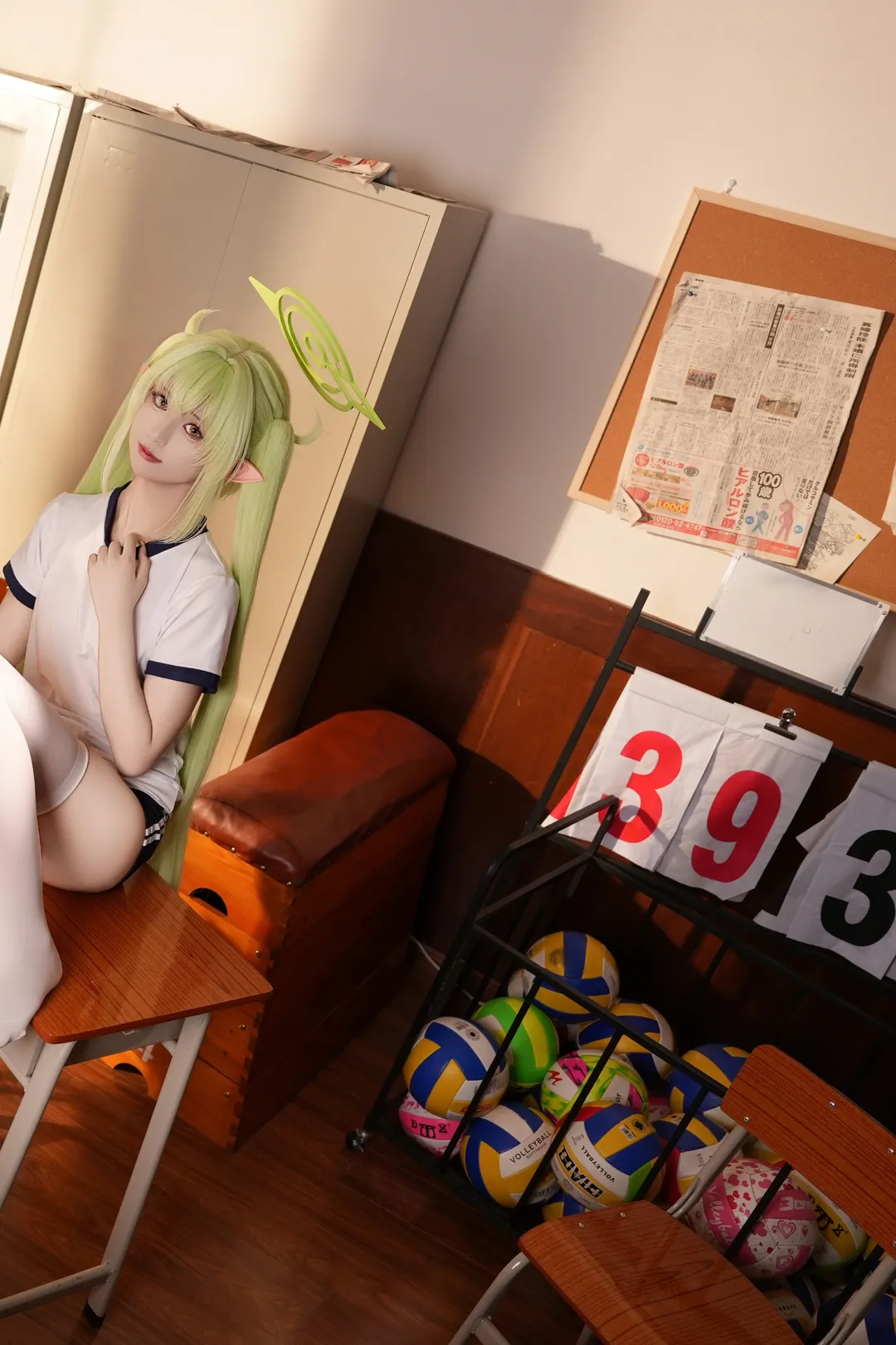ブルーアーカイブ, 二次元コスプレ, 橘ノゾミ コスプレ, 白タイツコスプレ, 橘ヒカリ コスプレ - 2枚目