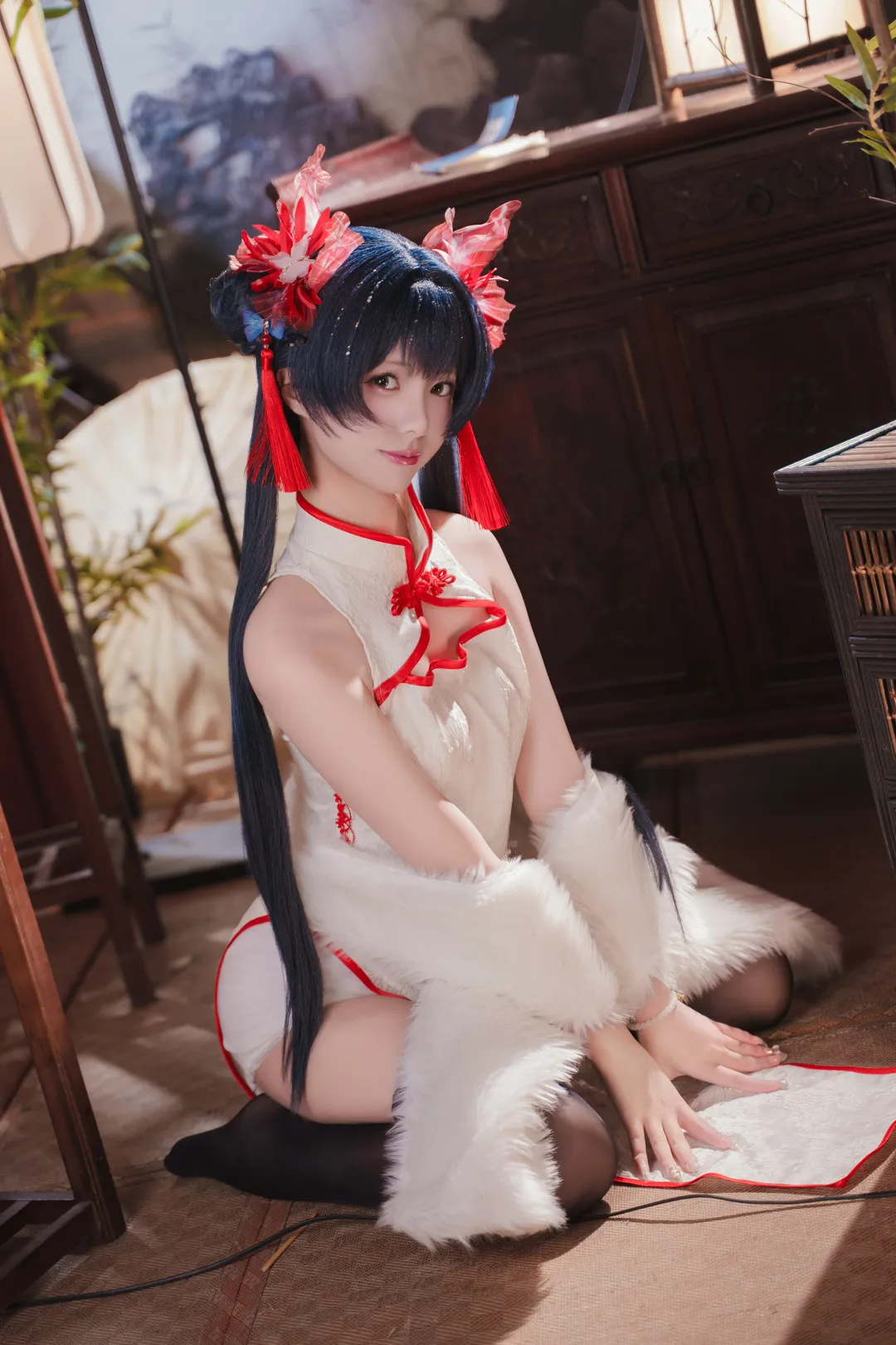 蔚蓝档案, 妃咲cos, 新春cosplay, 古风拜年, 中式穿搭 - 第1张