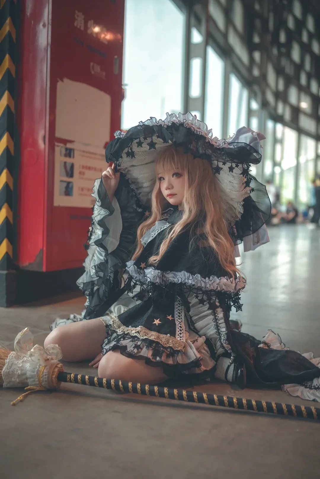 魔理沙コスプレ, ホタルACGエキスポ, 白ストッキング, コスプレイベント写真, 東方Project - 2枚目