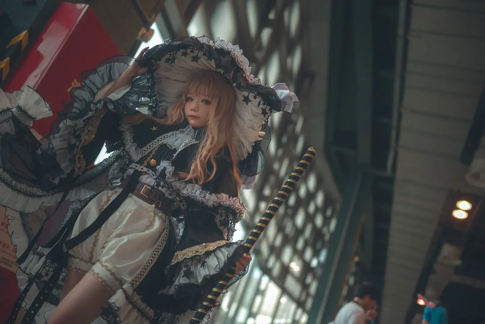 魔理沙コスプレ, ホタルACGエキスポ, 白ストッキング, コスプレイベント写真, 東方Project - 9枚目