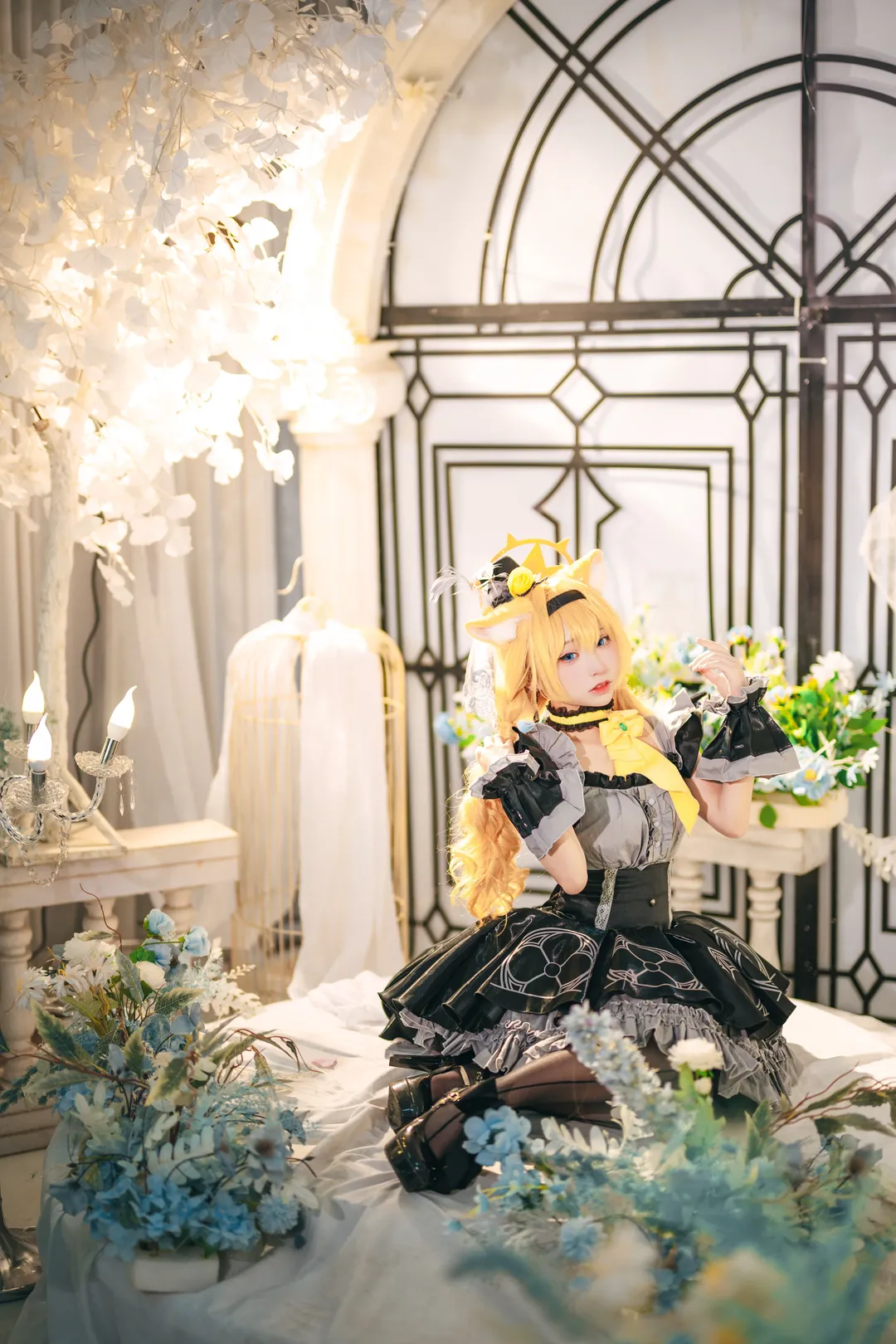 蔚蓝档案, cosplay摄影, 黑丝穿搭, 兽耳娘, 伊洛玛丽cos - 第10张