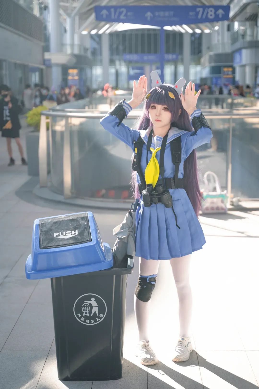 蔚蓝档案, 漫展场照, 漫展摄影, 蔚蓝档案cosplay, 白丝cos - 第1张