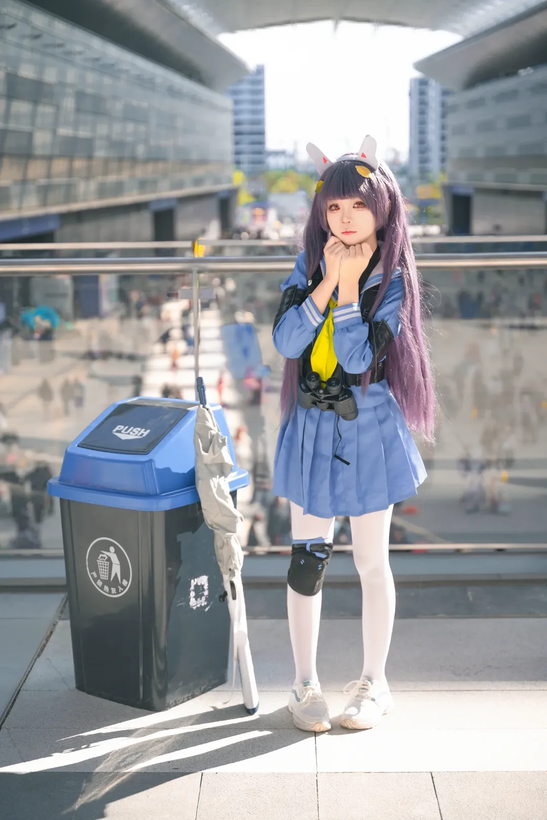 蔚蓝档案, 漫展场照, 漫展摄影, 蔚蓝档案cosplay, 白丝cos - 第4张