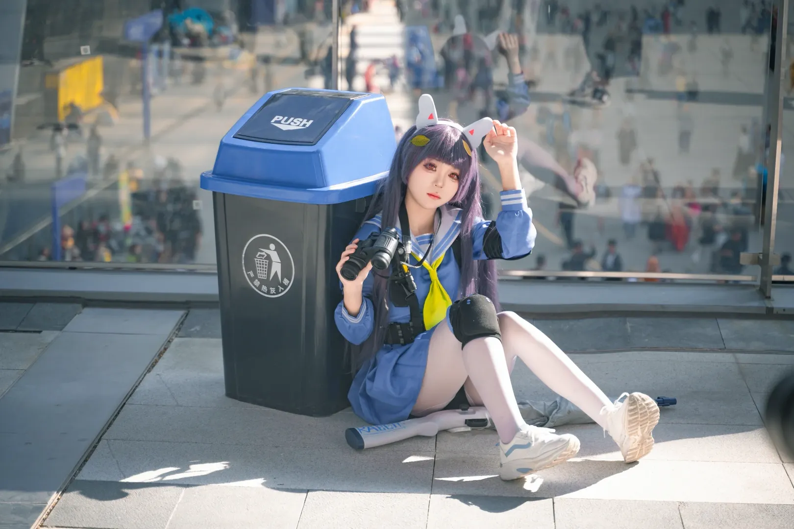 蔚蓝档案, 漫展场照, 漫展摄影, 蔚蓝档案cosplay, 白丝cos - 第5张