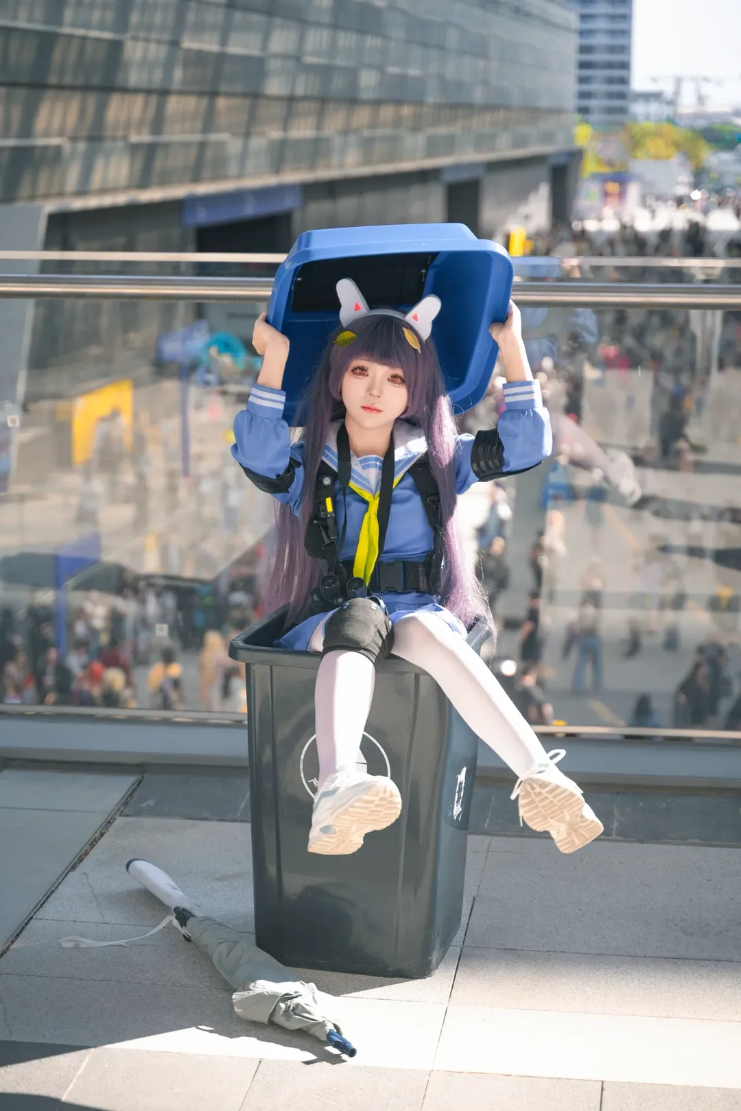 蔚蓝档案, 漫展场照, 漫展摄影, 蔚蓝档案cosplay, 白丝cos - 第6张