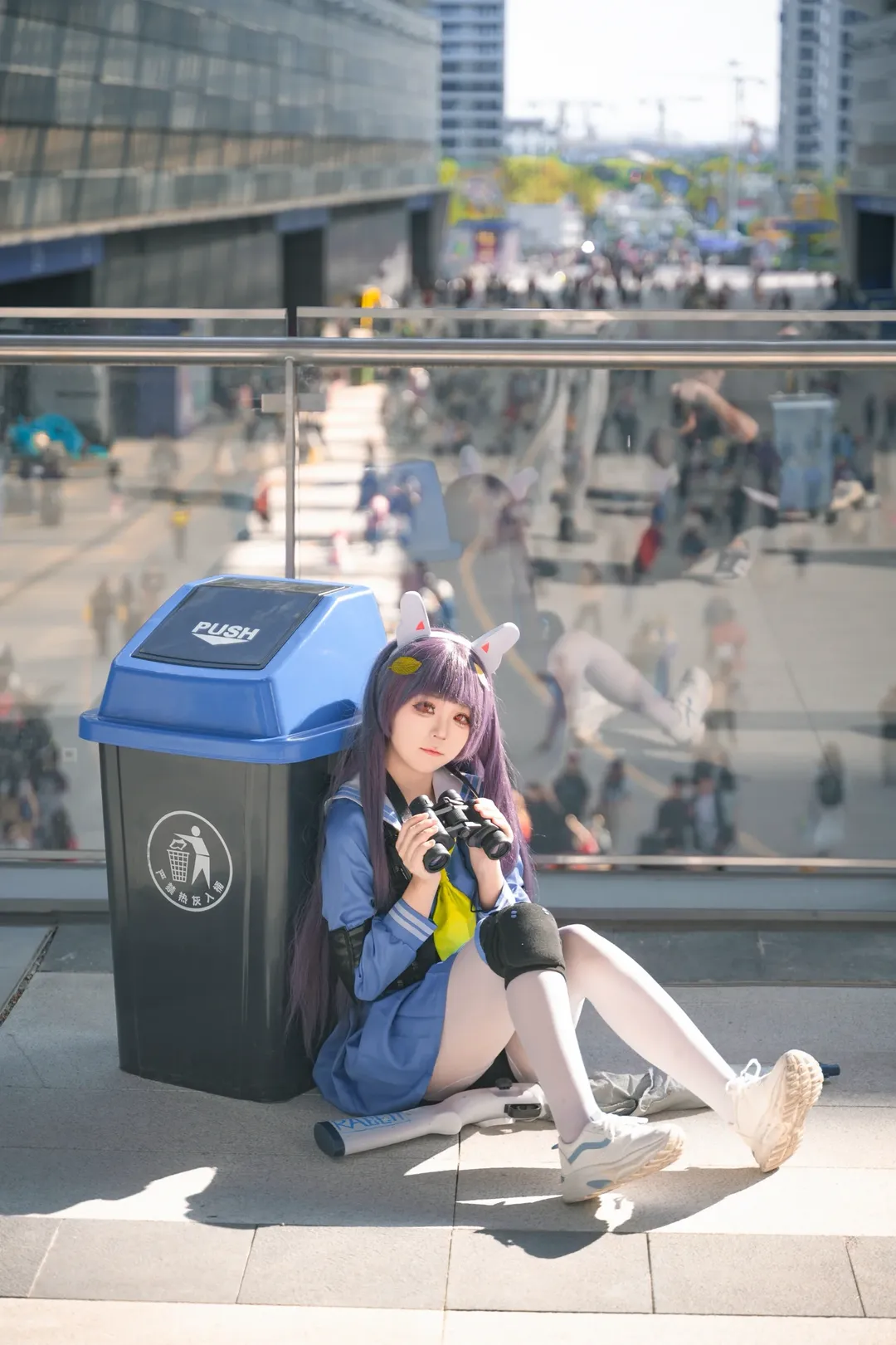 蔚蓝档案, 漫展场照, 漫展摄影, 蔚蓝档案cosplay, 白丝cos - 第7张