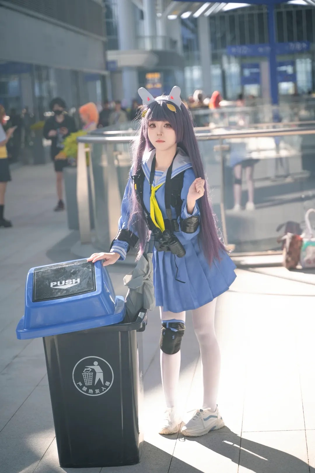 蔚蓝档案, 漫展场照, 漫展摄影, 蔚蓝档案cosplay, 白丝cos - 第8张