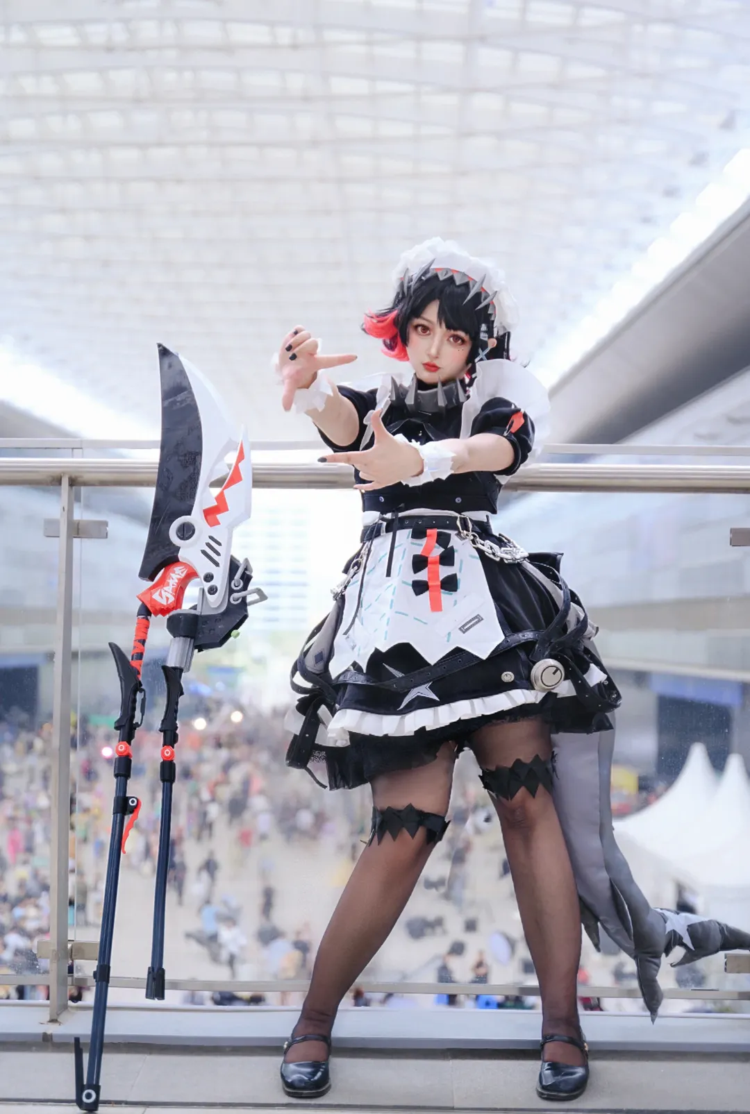 绝区零, 女仆装, 艾莲乔cos, 鲨鱼妹, 黑丝cosplay - 第9张