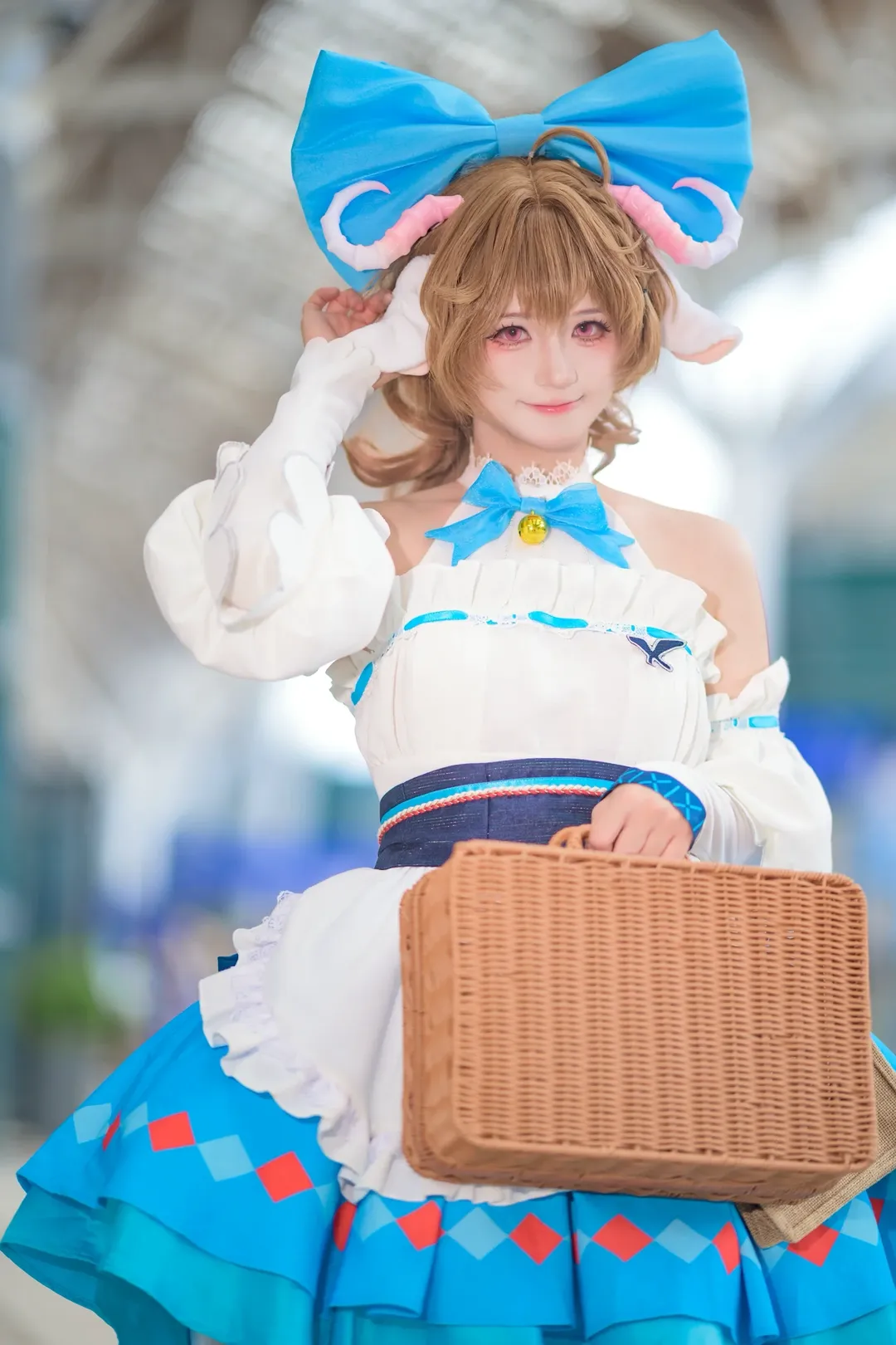 漫展返图, 二次元cosplay, 明日方舟, 艾雅法拉cos, 白丝cos - 第6张