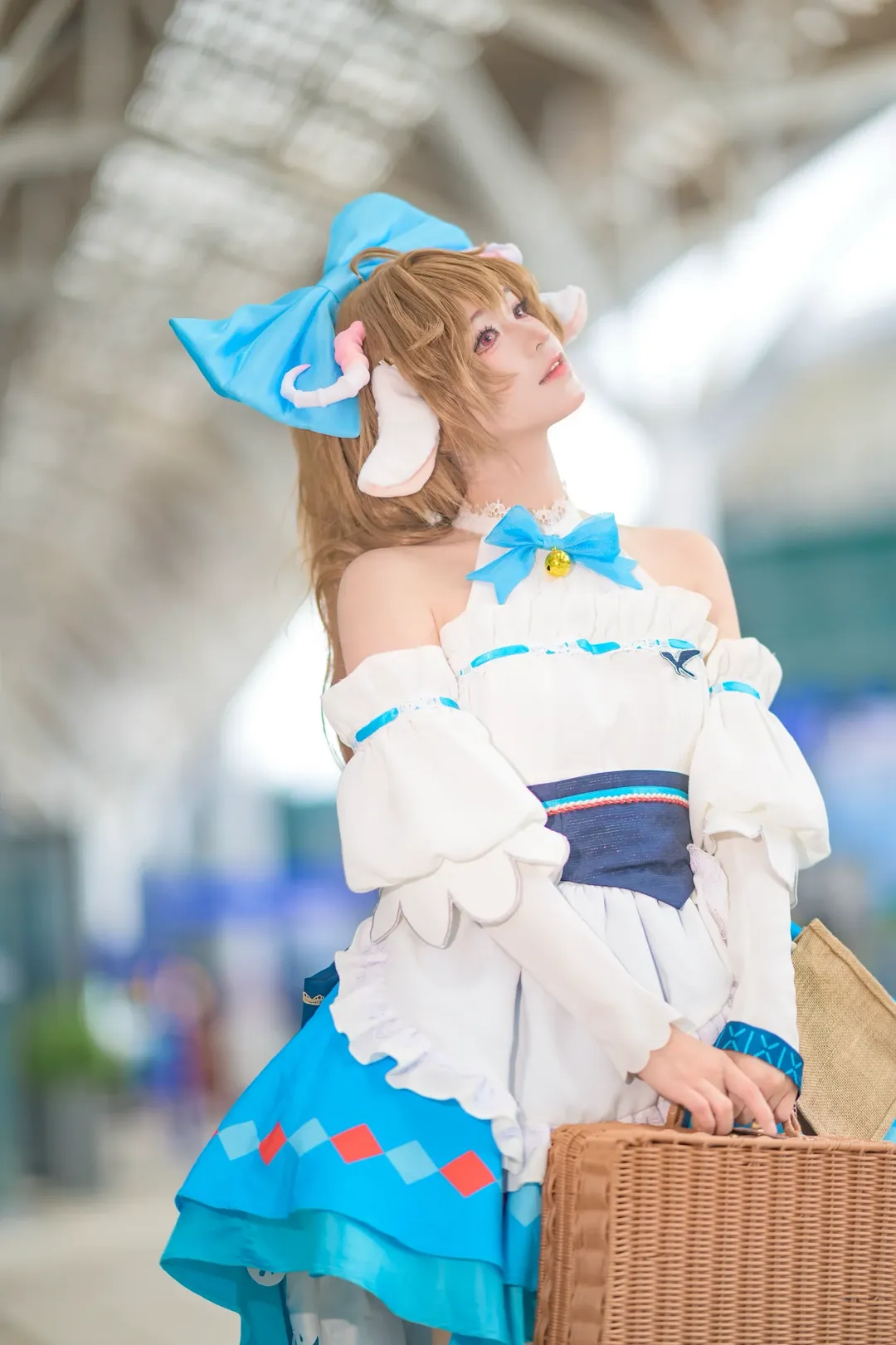 漫展返图, 二次元cosplay, 明日方舟, 艾雅法拉cos, 白丝cos - 第7张