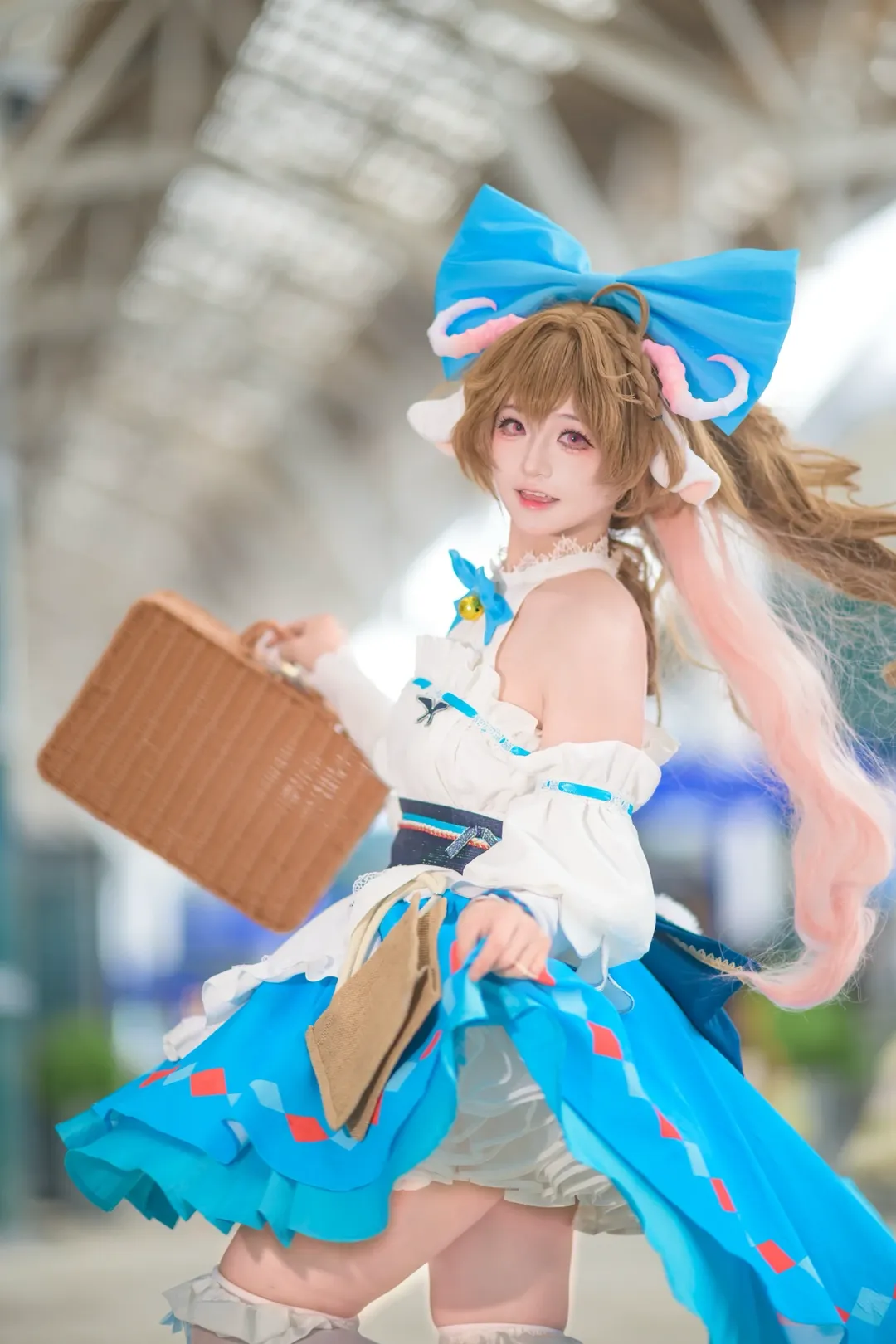 漫展返图, 二次元cosplay, 明日方舟, 艾雅法拉cos, 白丝cos - 第9张