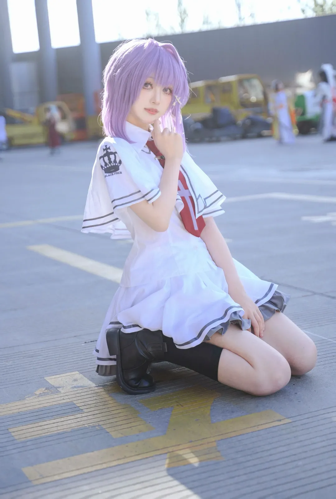漫展场照, 白丝, 蔚蓝档案cosplay, bilibiliworld, 二周年 - 第13张