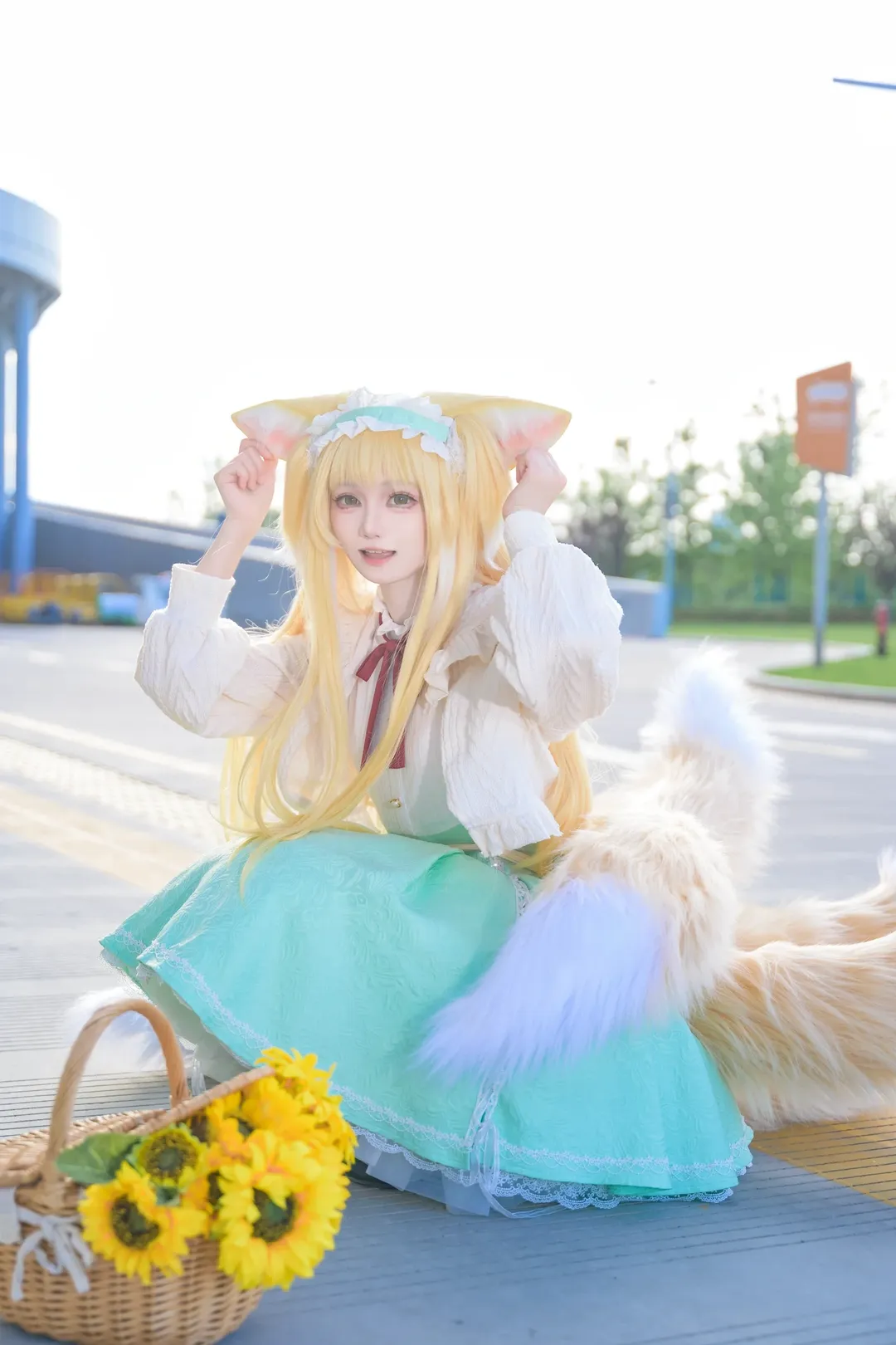 漫展场照, 白丝, 蔚蓝档案cosplay, bilibiliworld, 二周年 - 第17张