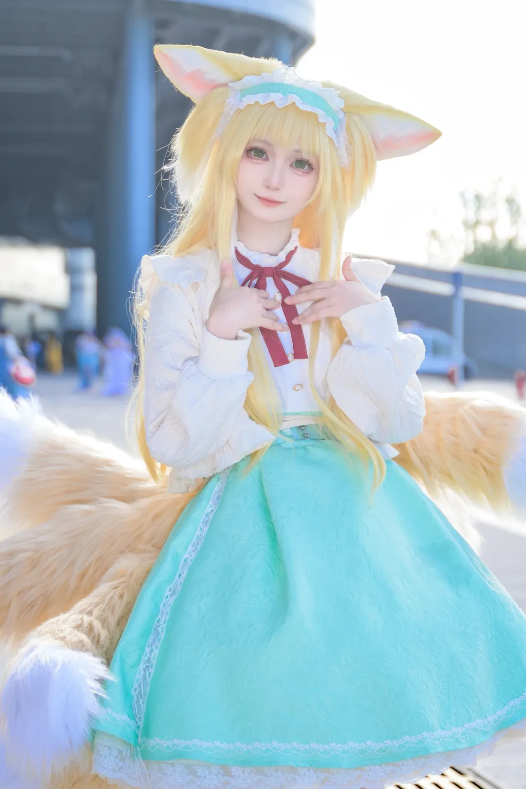 漫展场照, 白丝, 蔚蓝档案cosplay, bilibiliworld, 二周年 - 第18张