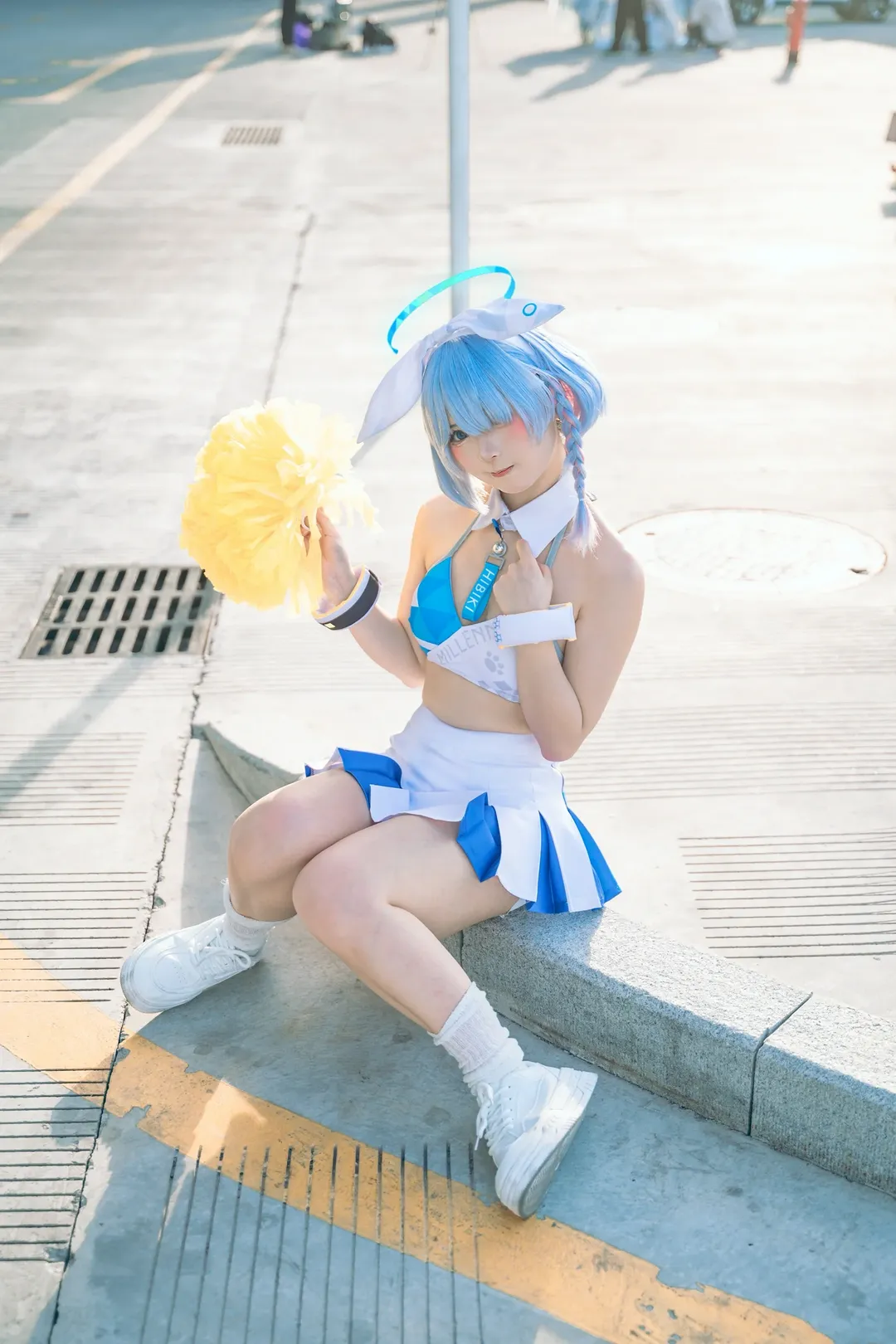 漫展场照, 白丝, 蔚蓝档案cosplay, bilibiliworld, 二周年 - 第6张