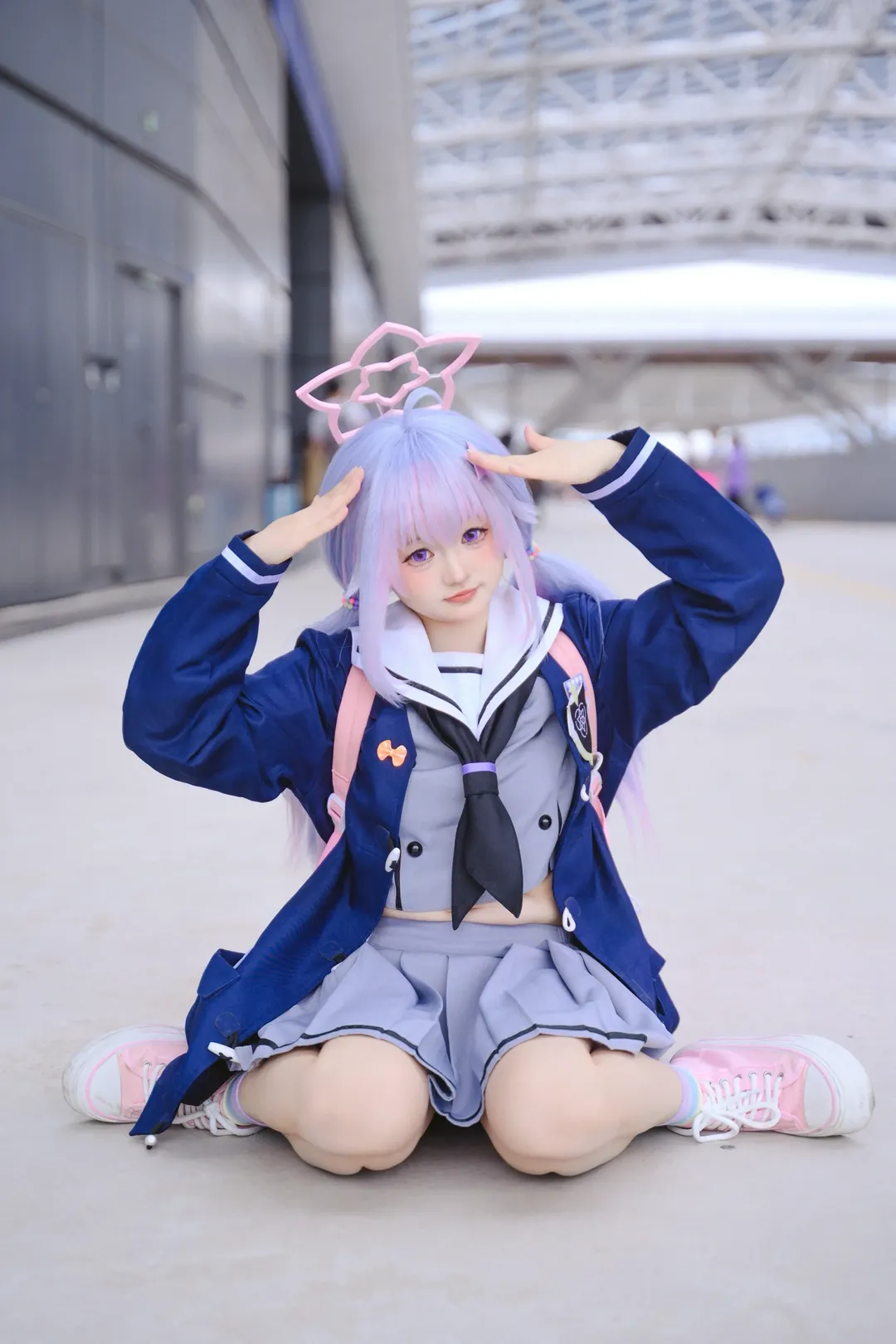 漫展场照, 白丝, 蔚蓝档案cosplay, bilibiliworld, 二周年 - 第7张