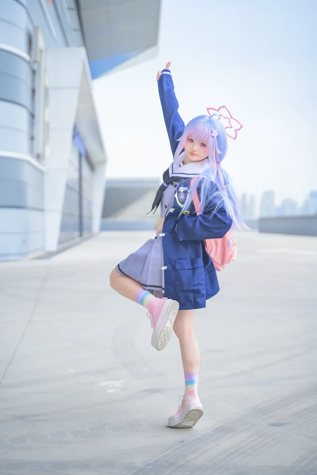 漫展场照, 白丝, 蔚蓝档案cosplay, bilibiliworld, 二周年 - 第9张