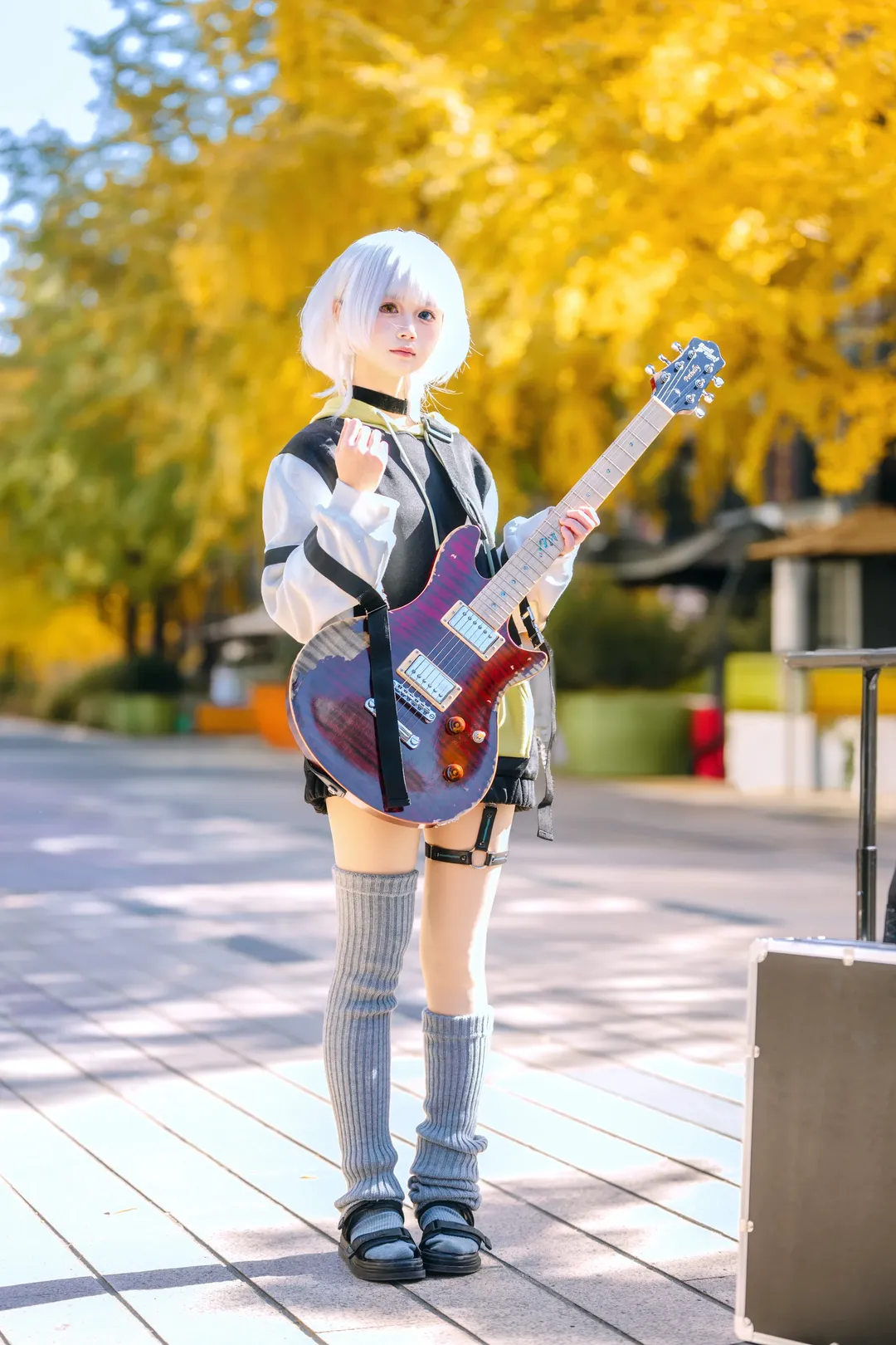 cosplay, 要乐奈cos, BanG Dream! It's MyGO!!!!!, 堆堆袜穿搭, 银杏人像 - 第1张