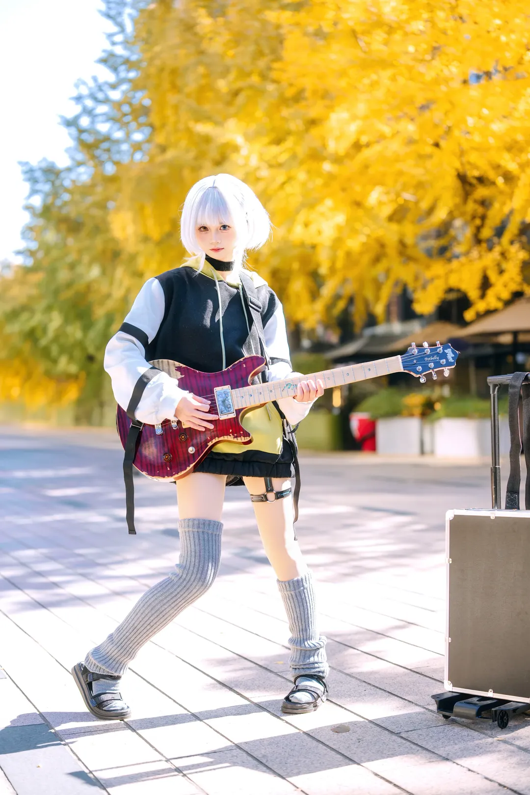 cosplay, Kaname Rana cosplay, BanG Dream! It's MyGO!!!!!, Slouch socks outfit, Ginkgo portrait photography