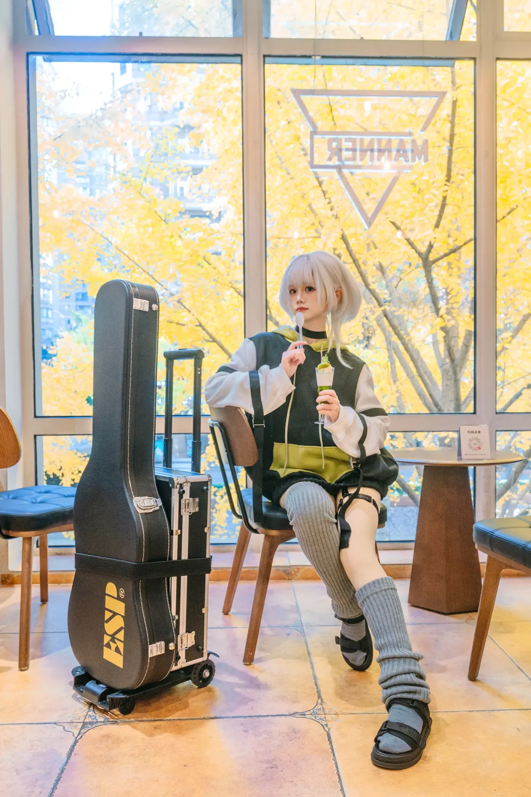 cosplay, 要乐奈cos, BanG Dream! It's MyGO!!!!!, 堆堆袜穿搭, 银杏人像 - 第5张