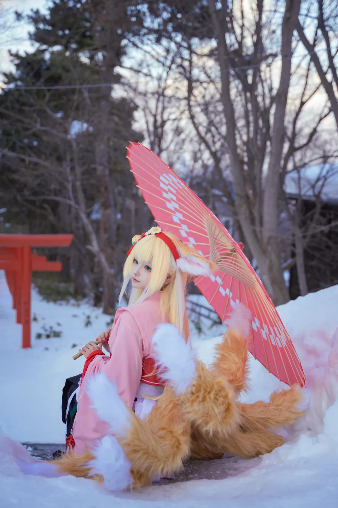 和风, 明日方舟, 雪景, 神社, 铃兰cos - 第3张