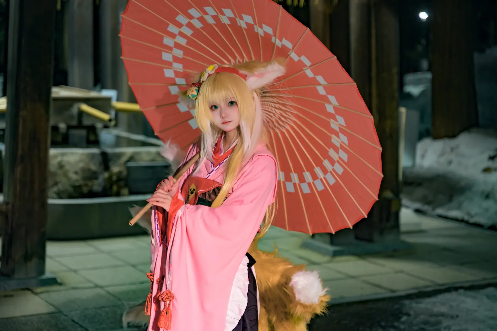 和风, 明日方舟, 雪景, 神社, 铃兰cos - 第9张