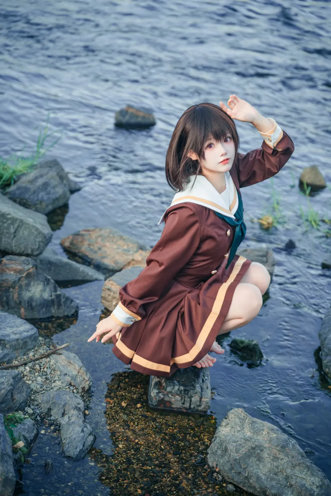 cosplay攝影, 制服穿搭, 吹響吧上低音號, 白絲cos, 中世谷香織cos - 第1張