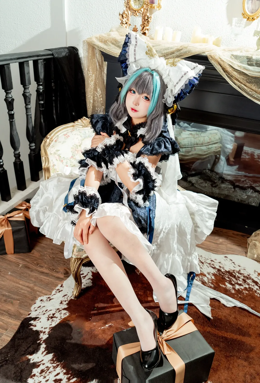 cosplay, 柴郡cos, 碧蓝航线, 二次元cos, 白丝 - 第2张