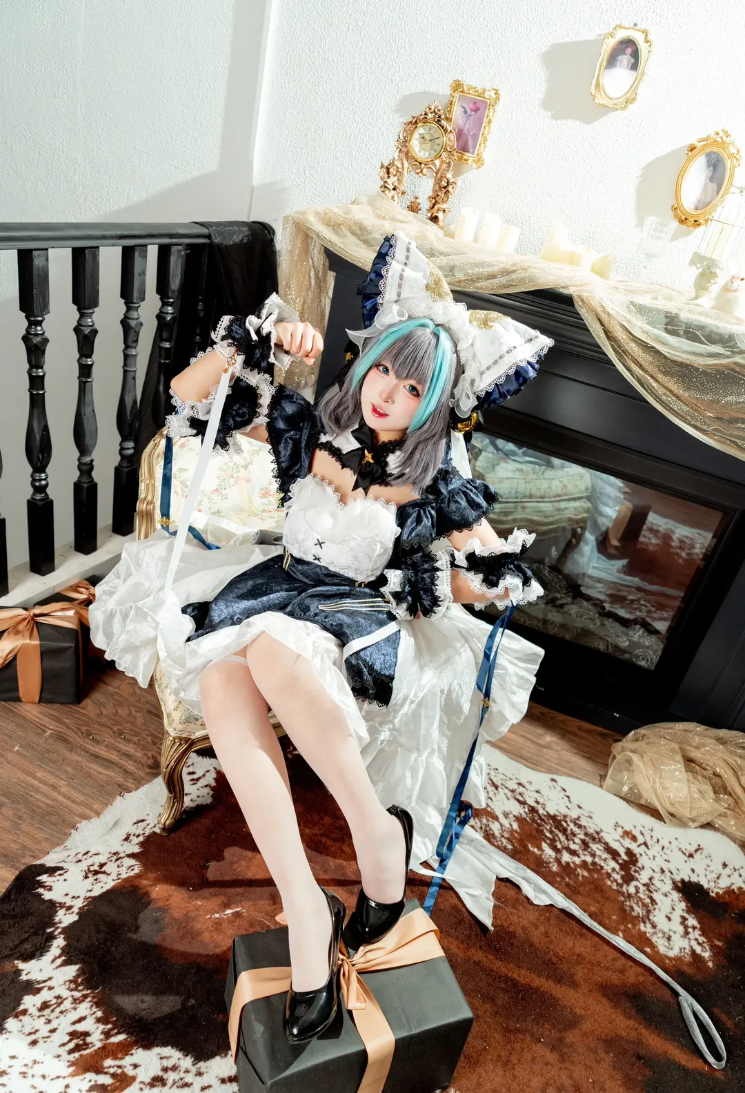 cosplay, 柴郡cos, 碧蓝航线, 二次元cos, 白丝 - 第5张