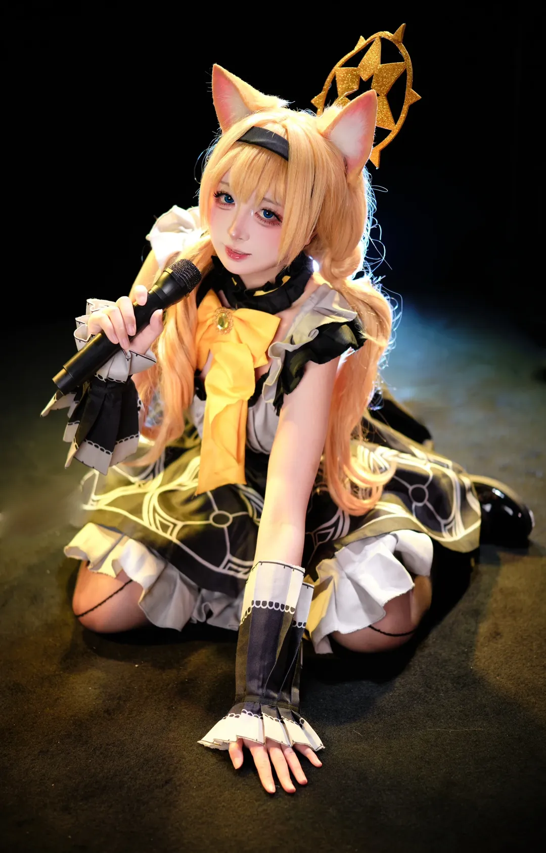 cosplay, 蔚蓝档案, 伊落玛丽cos, 黑丝穿搭, 舞台少女 - 第2张