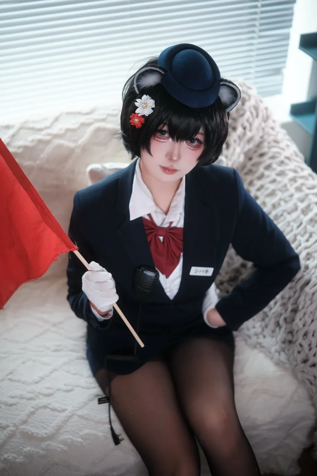 蔚蓝档案, 黑丝, cosplay摄影, 春日椿cos, 制服cos - 第1张