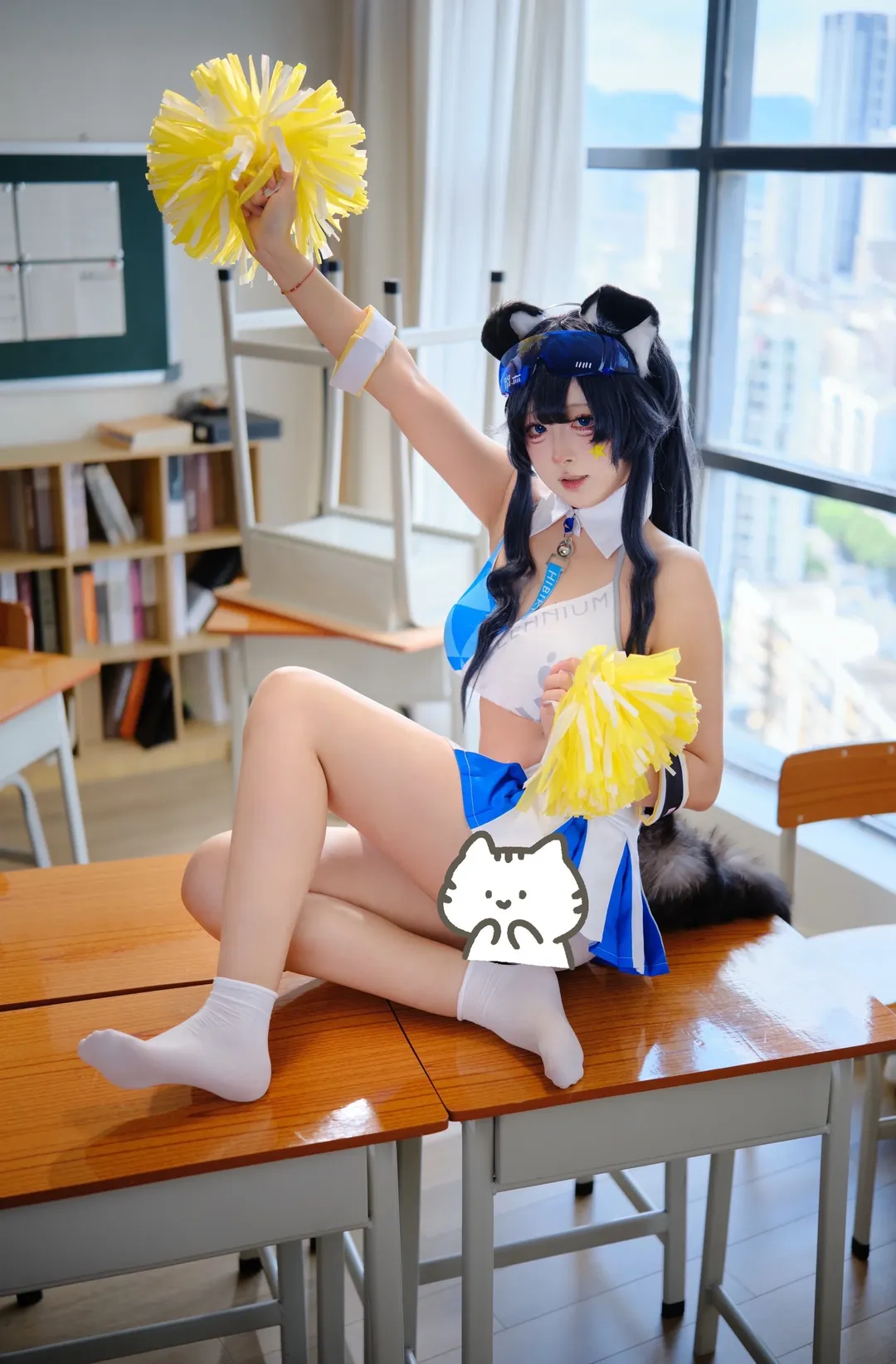 コスプレ, ブルーアーカイブ, 二次元ファッション, 猫塚ヒビキ コスプレ, スクールスポーティ