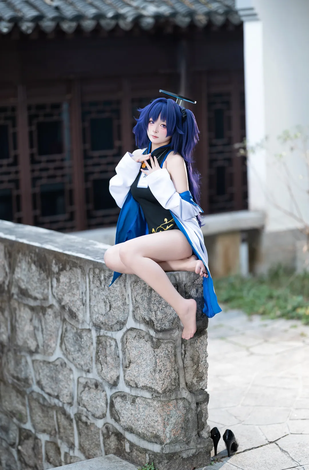 蔚蓝档案, 外景摄影, 早濑优香cos, 二次元日常, 旗袍cosplay - 第2张