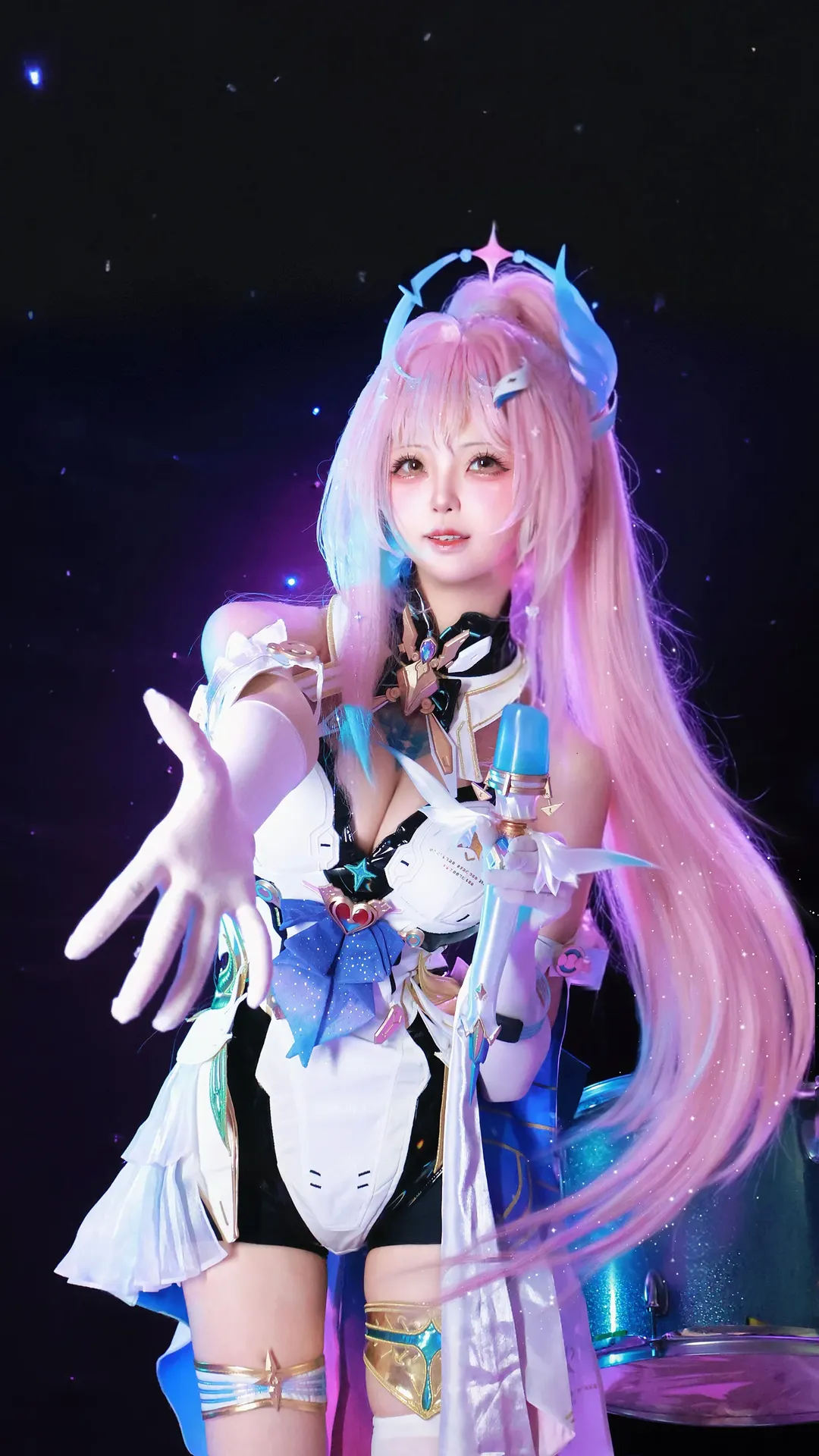 鸣潮, 爱弥斯cos, 二次元cos, 白丝cosplay, 鸣潮二周年 - 第1张