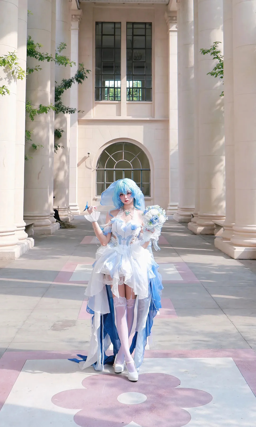 Wuthering Waves, The Shorekeeper cosplay, Anime cosplay, Casual cosplay, White tights cosplay