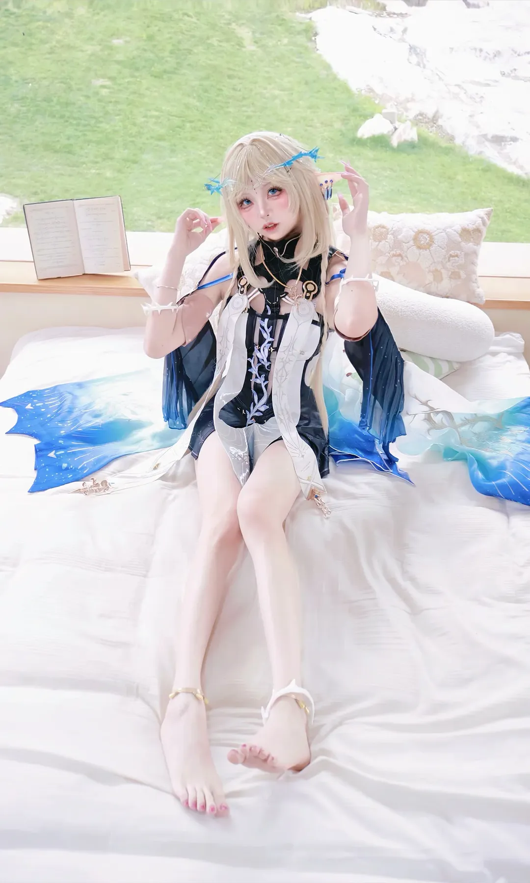 鸣潮, 二次元少女, 卡提希娅cos, 室内写真, cosplay日常 - 第2张