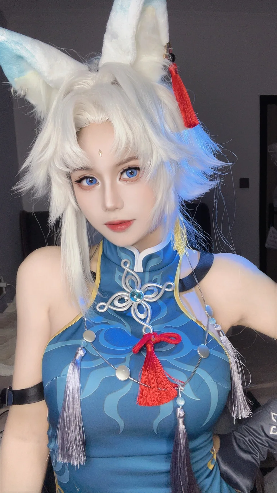 崩壊：スターレイル, ヒショウ コスプレ, コスプレ撮影, エルフブルーカラコン, 獣耳メイク＆スタイリング