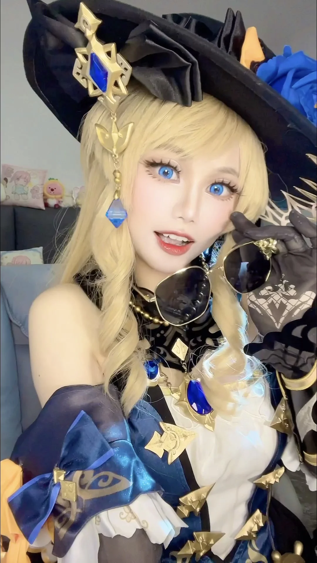 原神, 娜维娅cos, cos美瞳, cos妆容, 实况摄影 - 第1张