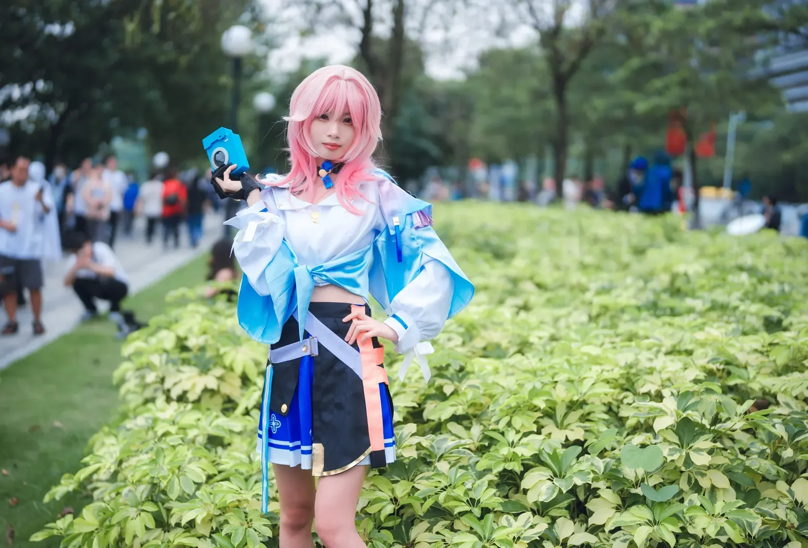 崩坏星穹铁道, 三月七cos, 萤火虫漫展, cosplay摄影, 户外漫展 - 第8张