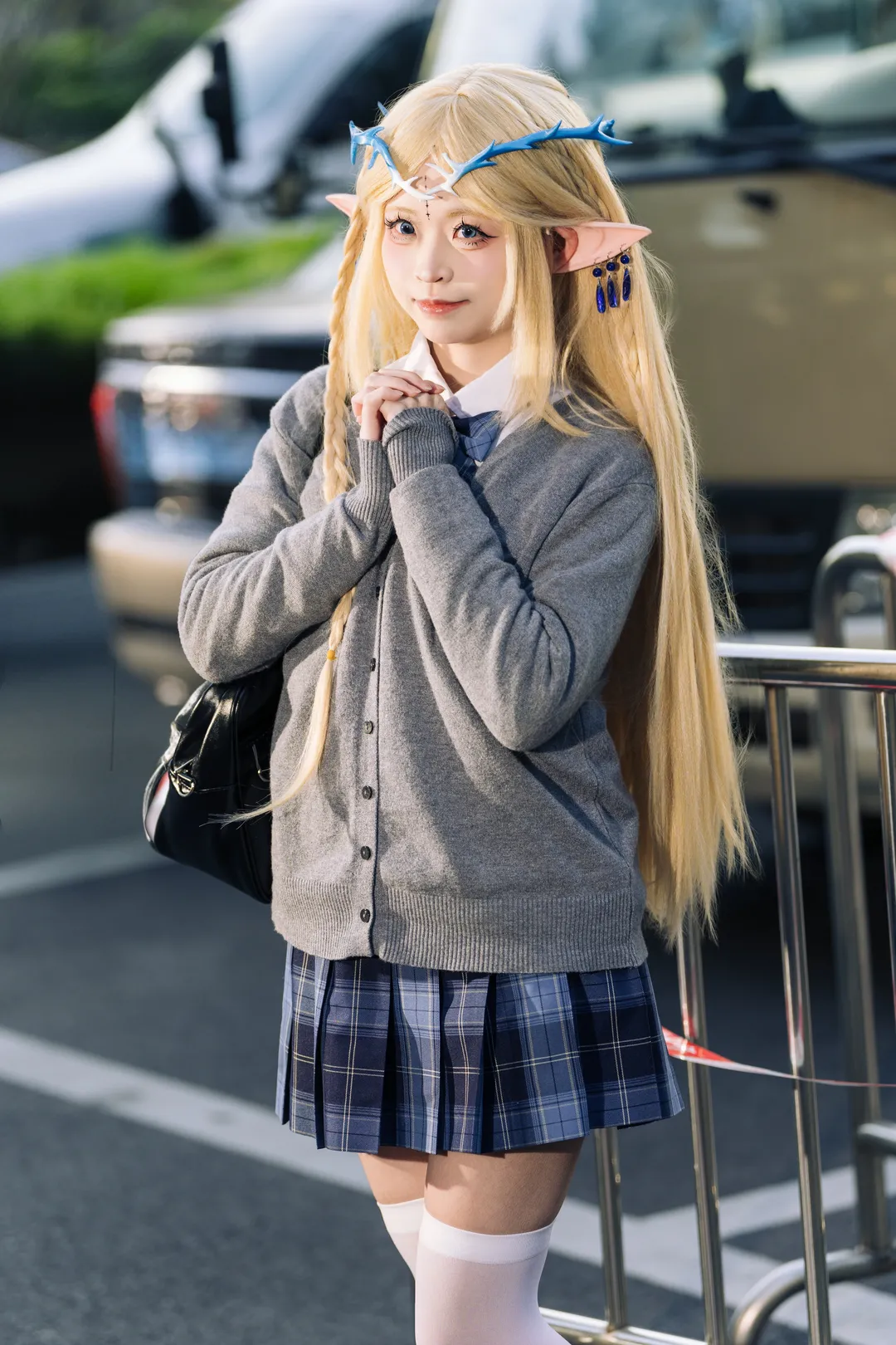 鸣潮, 卡提希娅cos, 漫展返图, JK制服, 白丝 - 第6张